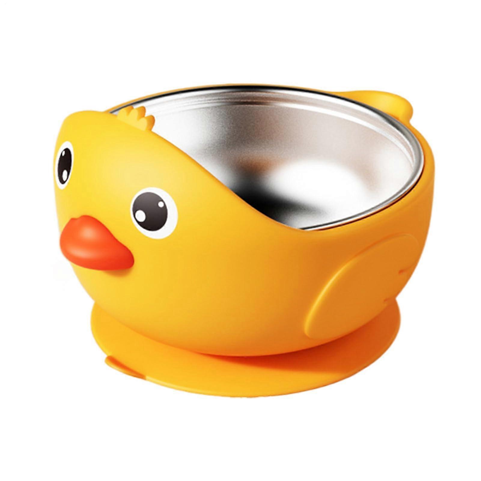 Children's Tableware Set  Leakproof  Shatterproof for Kindergarten  Yellow