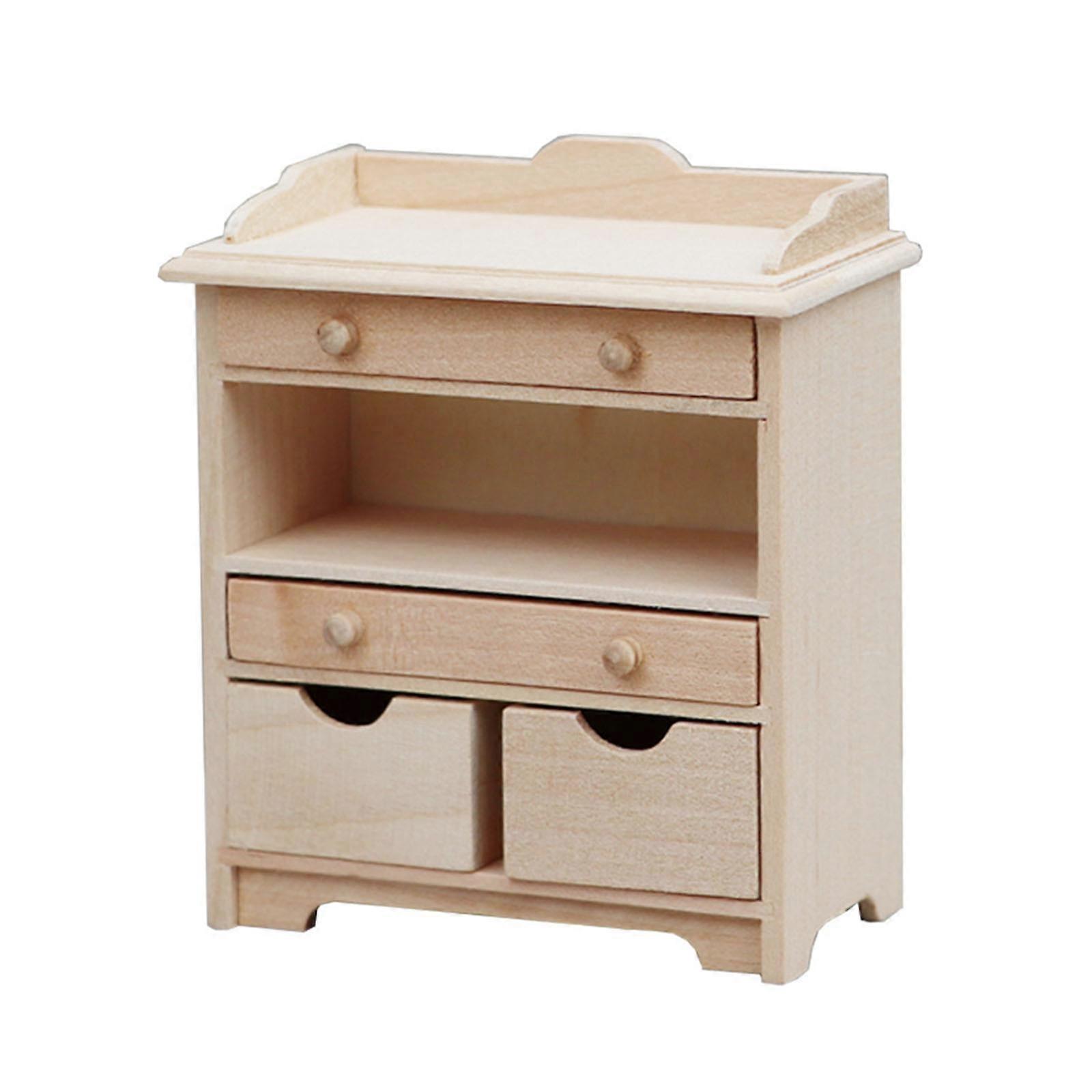 Nukkekotien vitriinikalusteet, 1:12, miniatyyrikaapit luovaan askarteluun ja sisustukseen, moniväriset