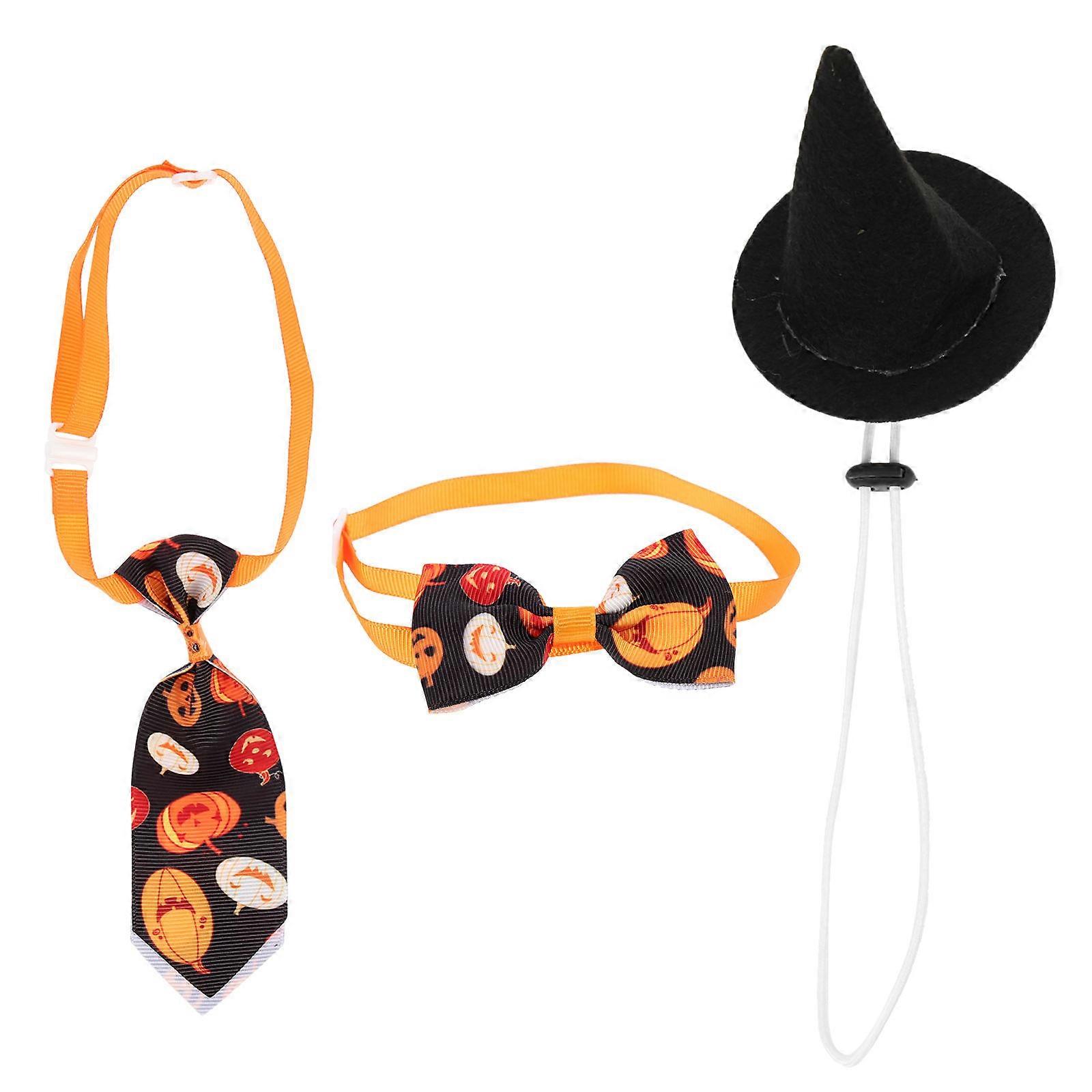 Dog Halloween Costume with Necktie and Witch Hat – Lightweight and Comfortable for All Sizes