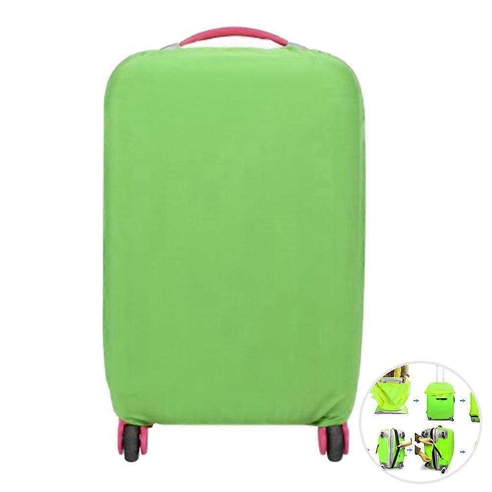 Stretch Fabric Luggage Protector with Elastic Design for 2630 Inches Suitcases Green
