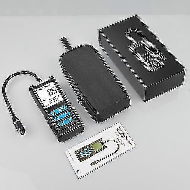 Lcd Gas Analyzer Tester Meter Automotive Combustible Gas Sensor Air Quality Monitor Gas Leak Detector With Sound Shock Alarm