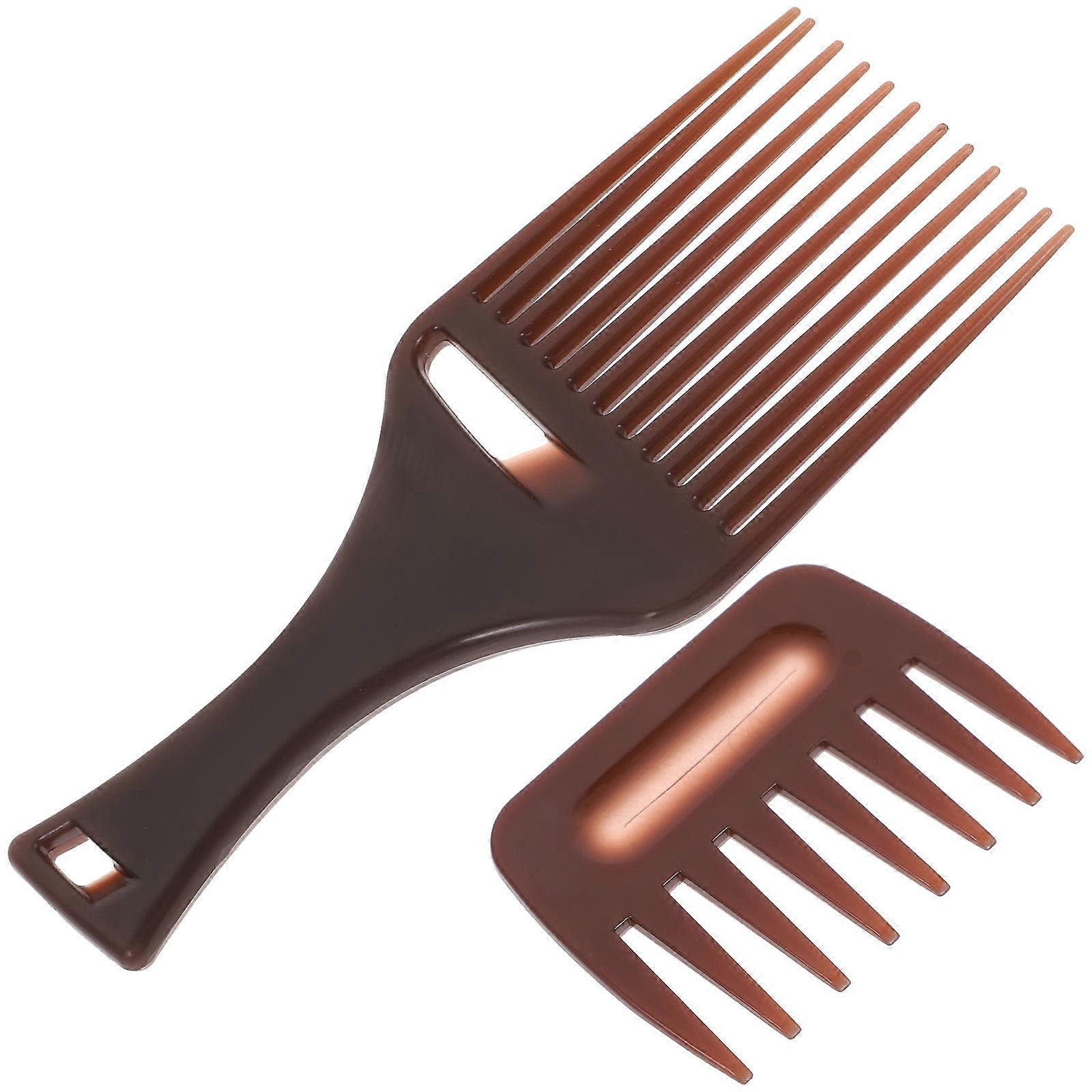 Smooth Wide Hair Pick Comb Set For Salon And Home Use 17.00X7.00X0.50CM Hair Care 2Pcs