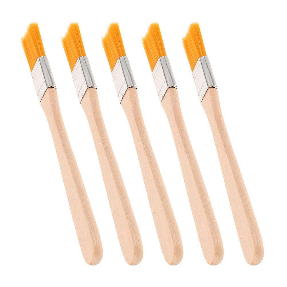 Small Paint Brushes for Art and Craft with Nylon Bristles and Comfortable Wood Handle Assorted Color