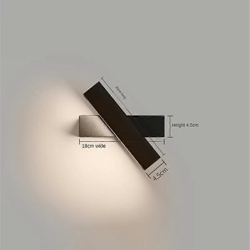1/2Pcs Lámpara de Pared de Noche Dormitorio Simple Moderna Lámpara LED Creativa Rotatable Sala de Estudio Estudio Pared de Pasillo Lámpara de Pared