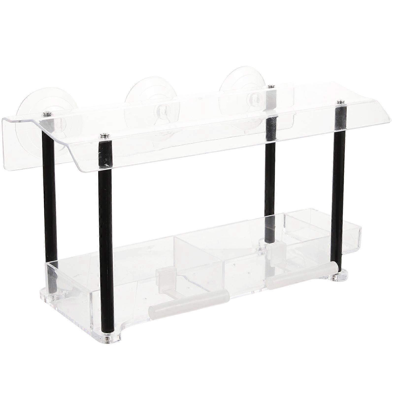 Durable Window Bird Feeder with Suction Cups & Detachable Water Tank – Bite Resistant Plastic Feeder for Parrots, Budgies, Canaries, Finches, and