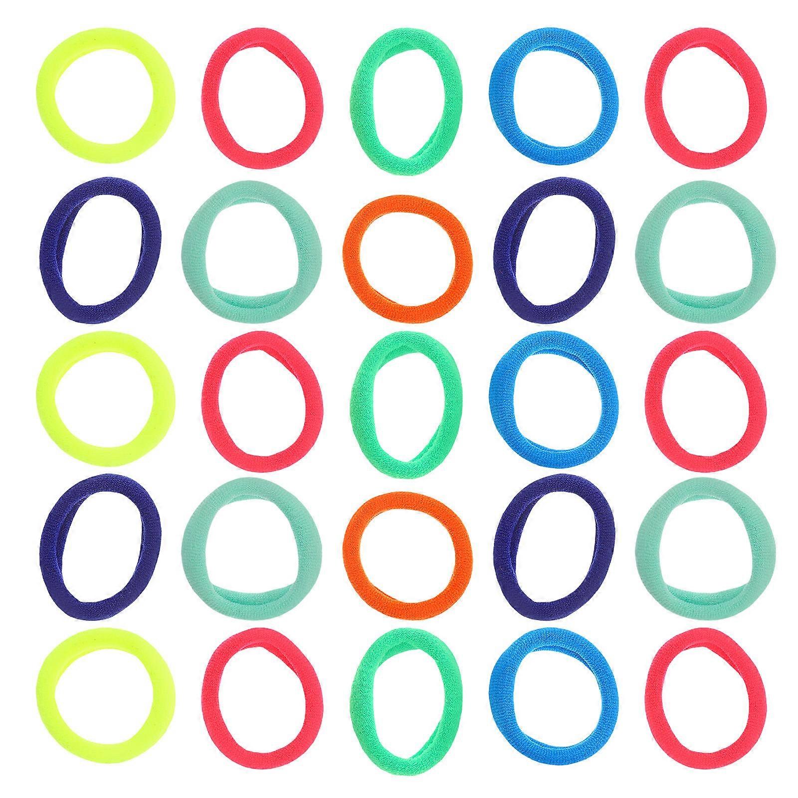 Assorted Color Cloth Hair Ties for Girls with Good Elasticity for Durable Use Perfect for Ponytail Holding and Sports Activities