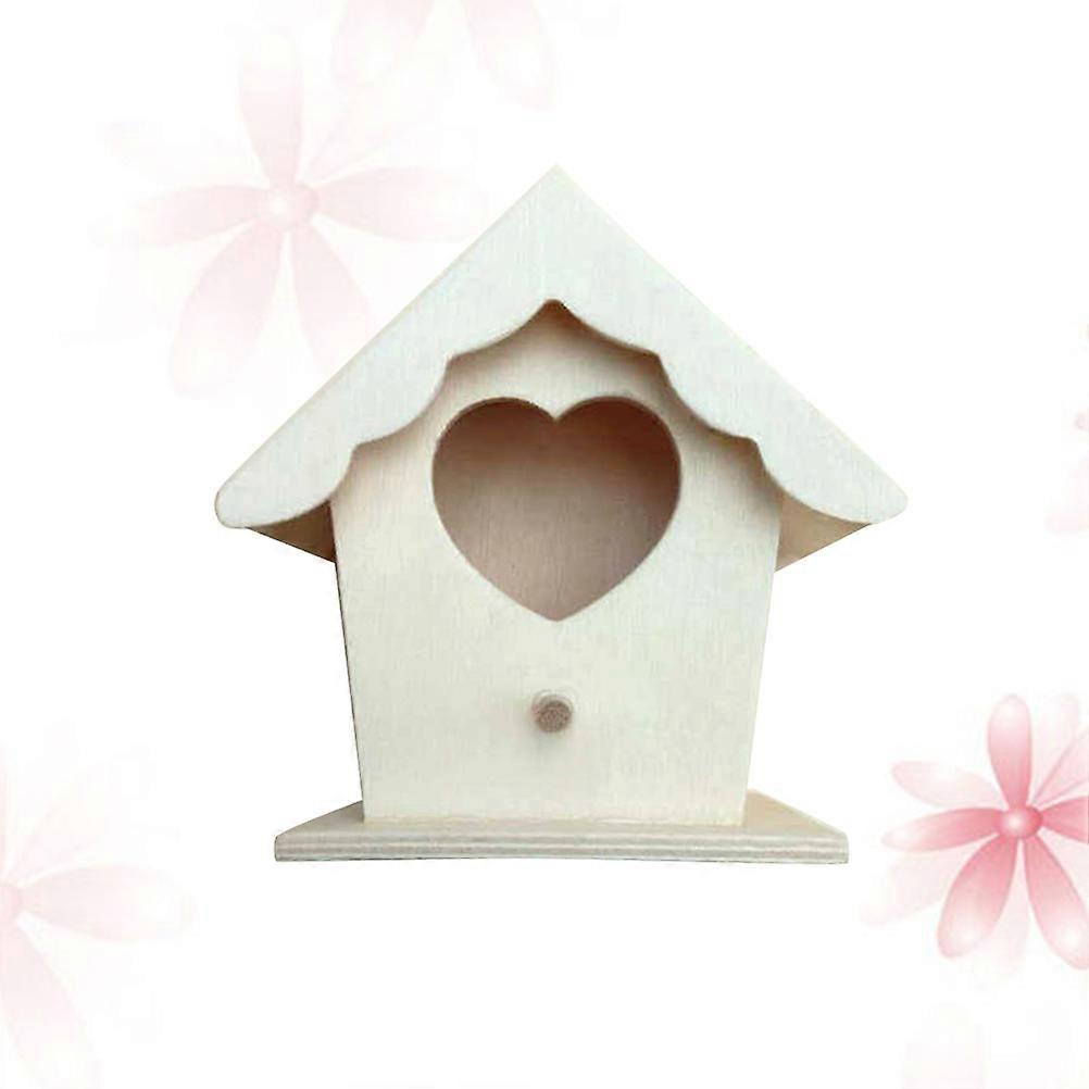 Beige Wood Bird Nest Hanging Decor for with Detail and Workmanship