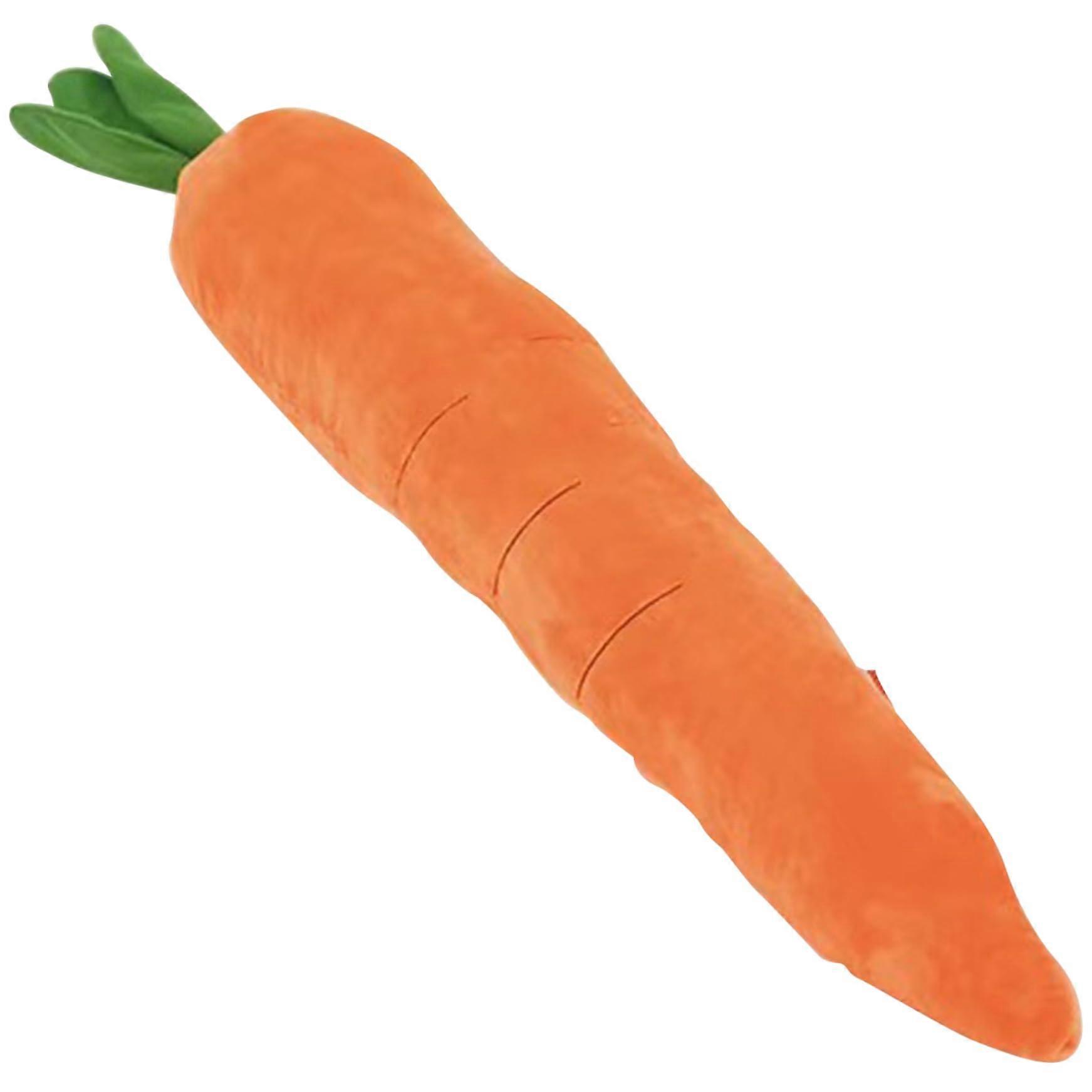 Large Squeaky Dog Toy 74 cm Carrot Shape Plush Chew Toy for Puppies and Small to Medium Dogs Interactive Soft Dog Toy