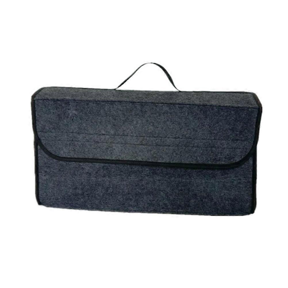 Storage For Trunk Universal Auto Organizer Large Rectangular Dark Grey 1Pack