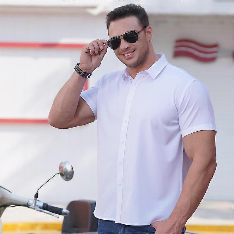 Casual Business Shirt Men Short -Sleeve Shirt