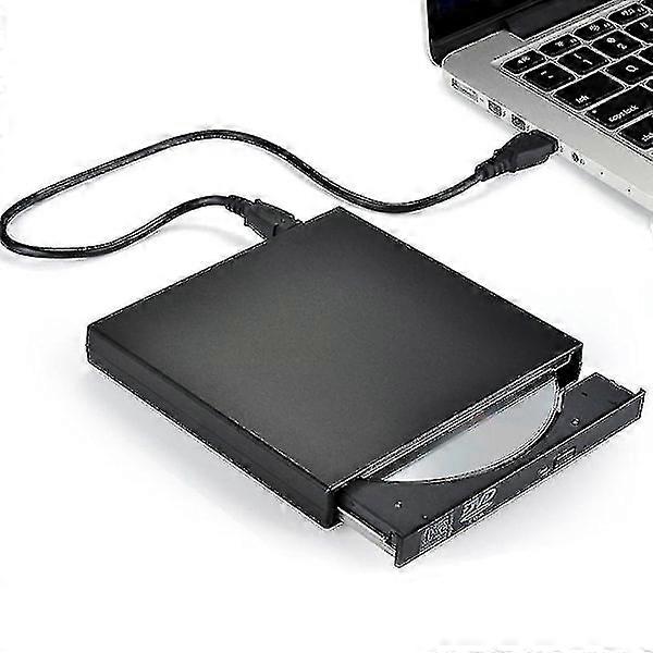 External Cd Dvd Drive, Usb 2.0 Slim Protable External Cd-rw Drive Dvd-rw Burner Writer Player For Laptop Notebook Pc.