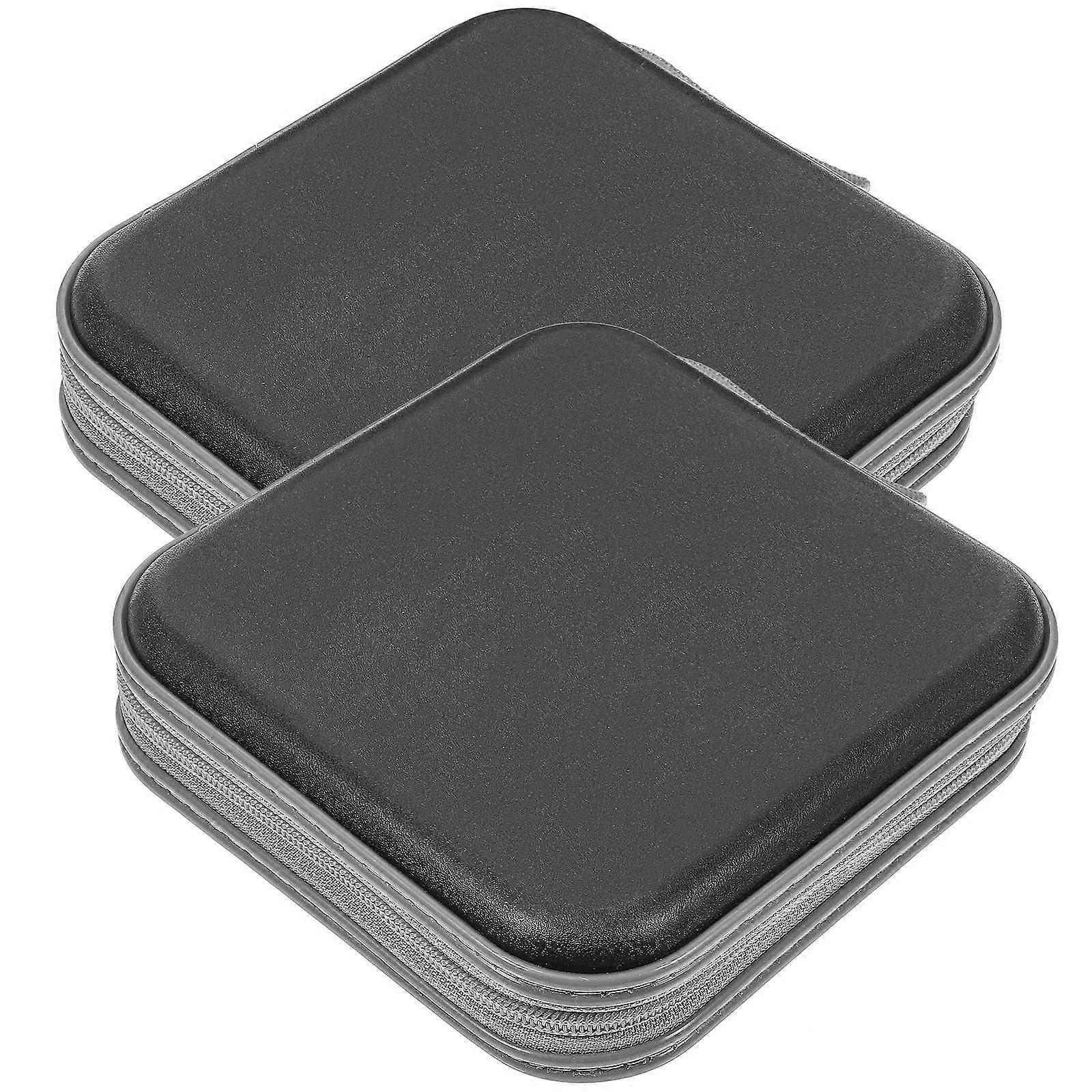 CD Wallet for Car with 40 Slots Lightweight Plastic Black Color