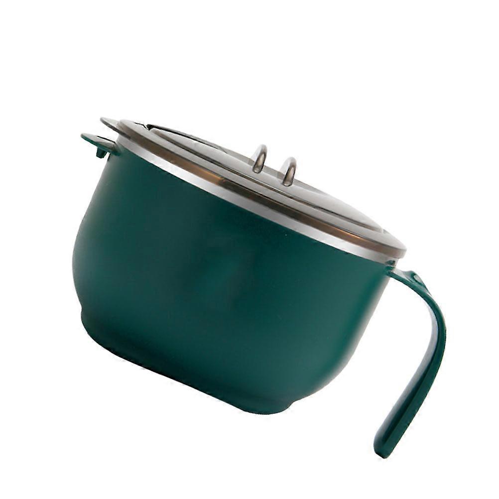 Stainless Steel Noodle Bowl with Lid for Home Use Safe Easy to 6.3 Inches