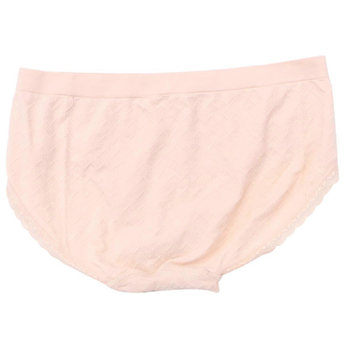 Seamless Women's Breathable Briefs with Elastic Waist – Comfortable Mid Rise Underwear for Daily Wear – Pack of 2