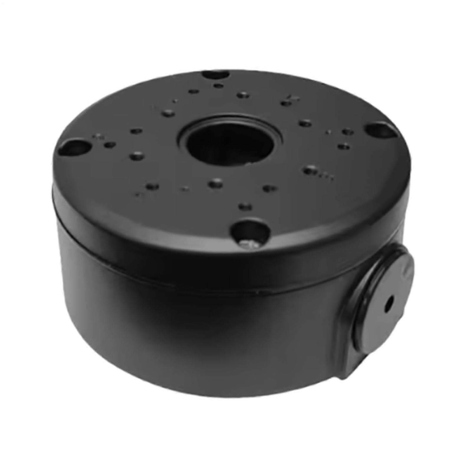 Camera Connection Box for Outdoor Use - Weatherproof Housing with Cable Protection, Ceiling Mount, Ideal for Security Cameras, Black