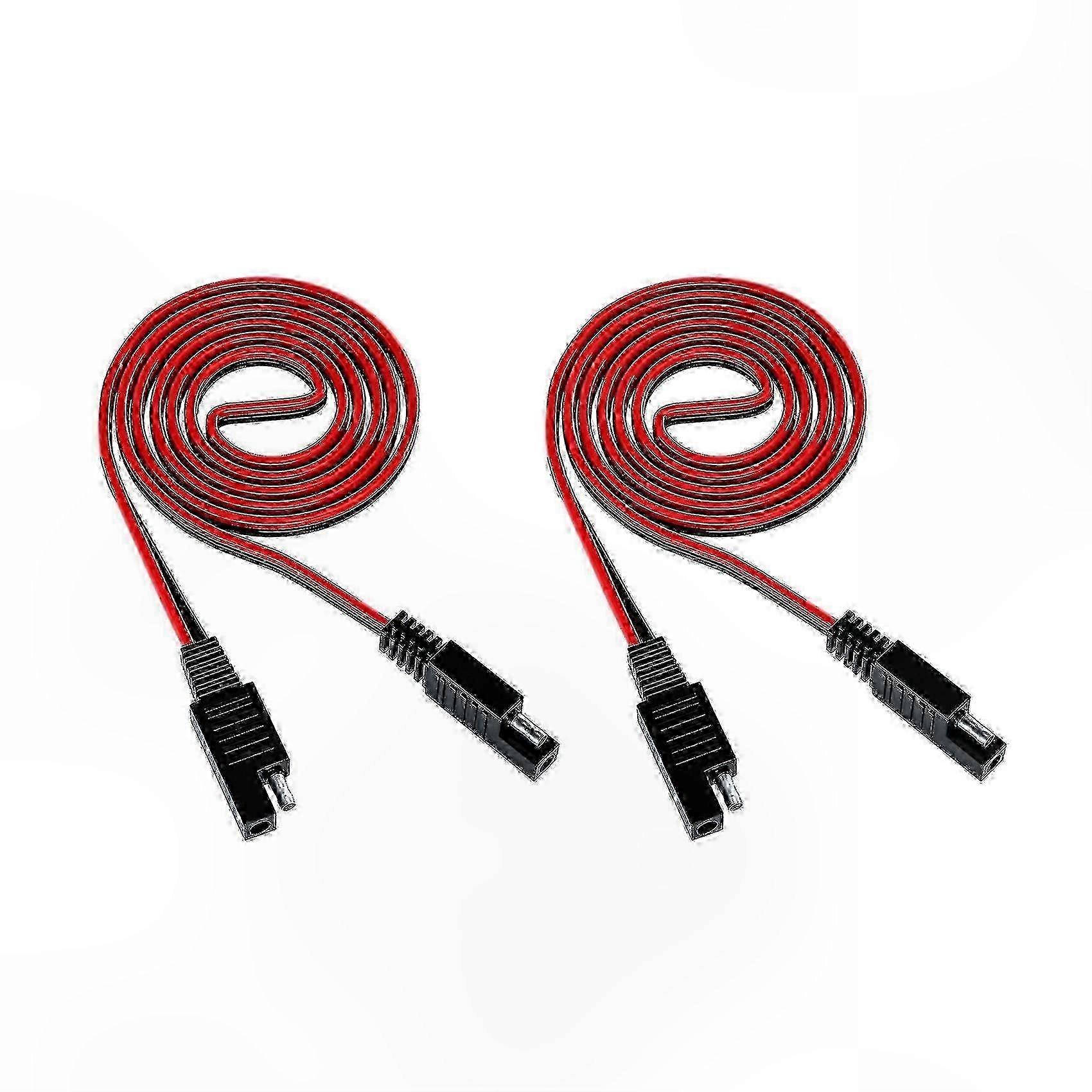 2-Pack 16AWG SAE Extension Cable 100CM Wire Harness with Quick Disconnect Feature