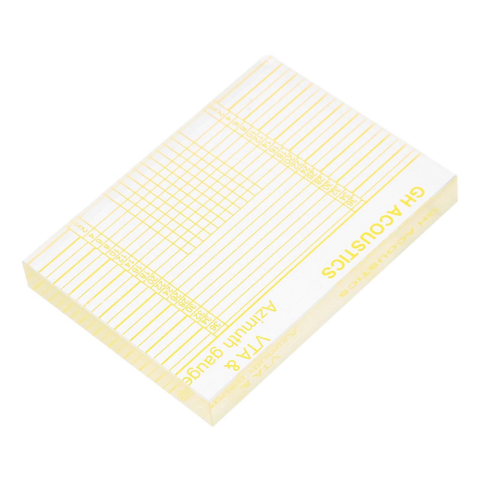 Transparent Acrylic Alignment Ruler For Vinyl Record Player Setup Suitable For Audio Lovers 1Set