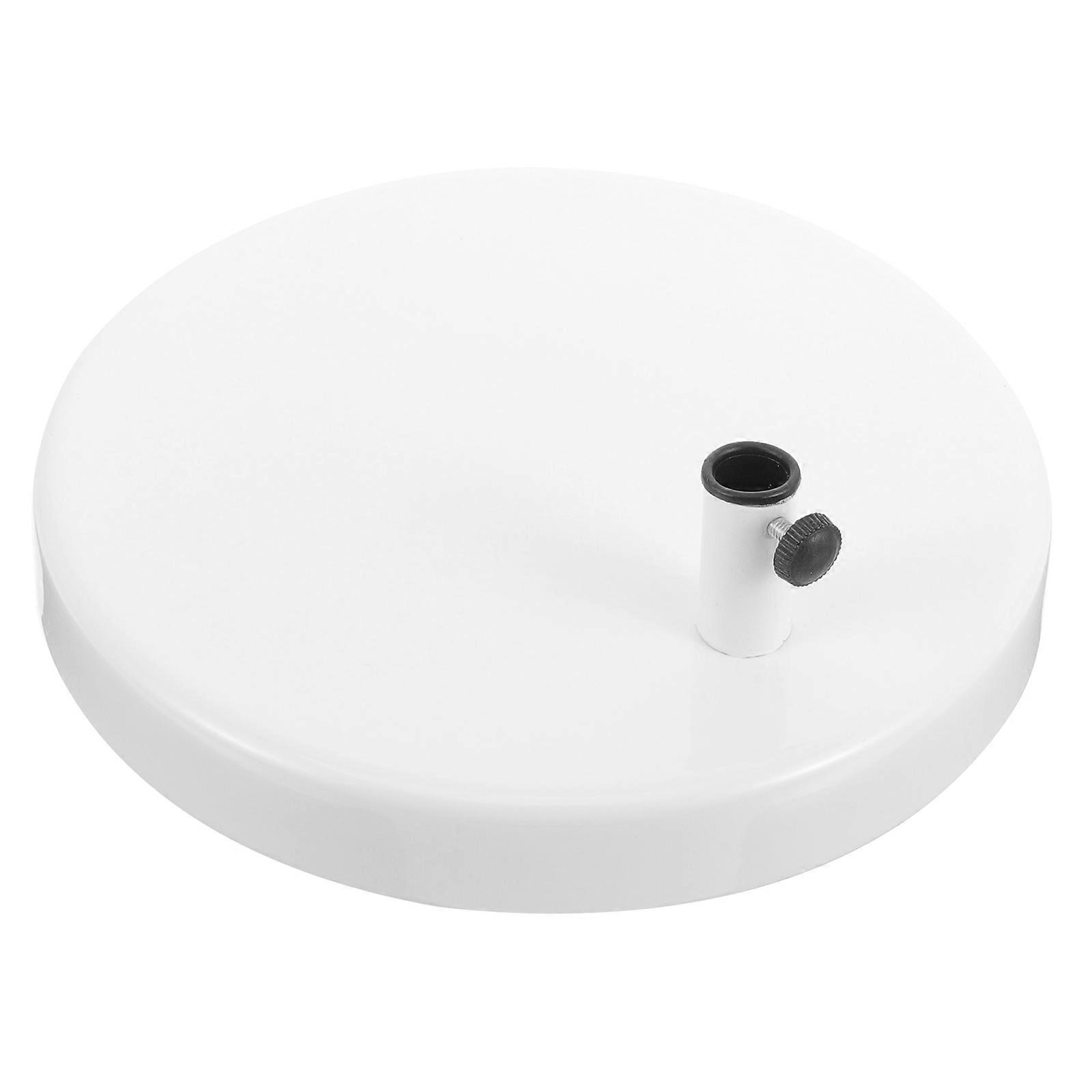 Stable White Desk Lamp Base Replacement for Swing Arm Table Lamps – Durable Non Tipping Design for Office, Study, Bedroom Lighting and Display Use –