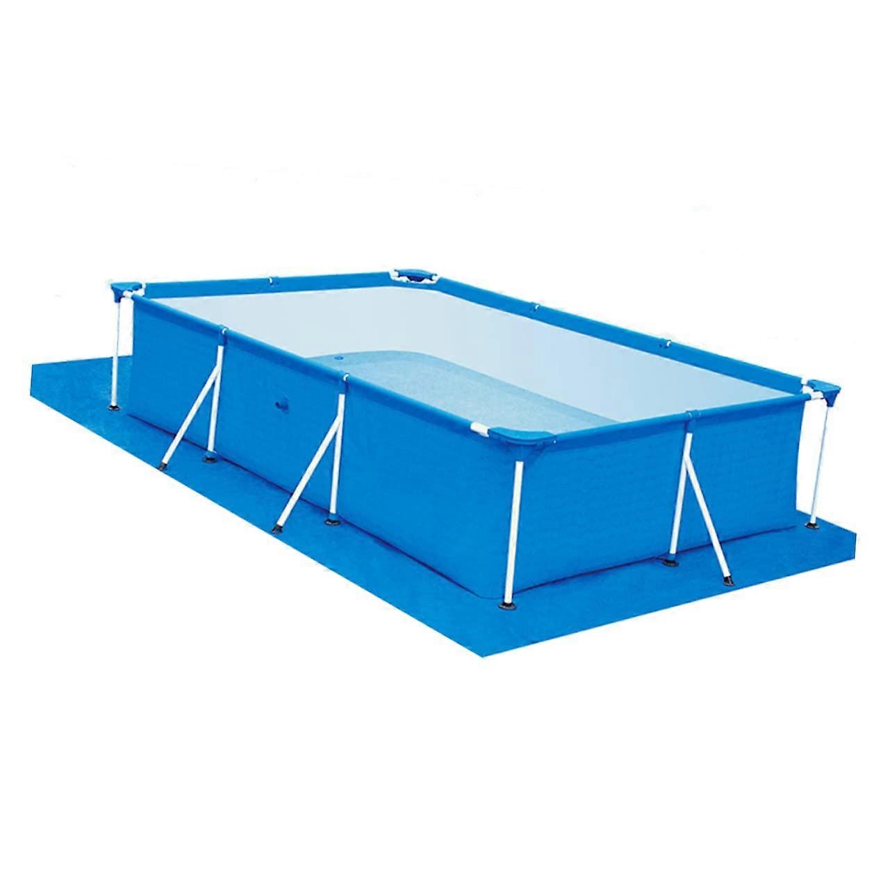 Nonslip, waterproof, and dustproof pool floor mat for inflatable and frame pools. Durable PE material, pool accessory.