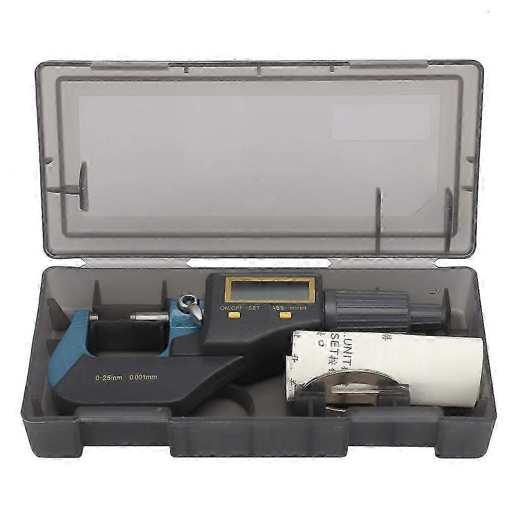 Electronic Digital Outside Micrometer Measuring Tool 0-25mm - Precision Thickness Gauge with 0.001mm Accuracy & Wrench Included