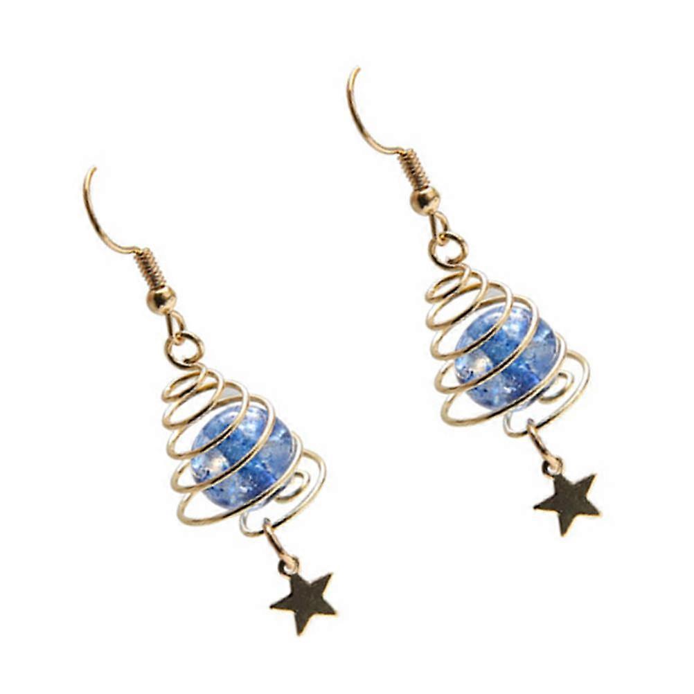 Dangle Earrings Made of Alloy and Glass Multi Color for Daily Use and Special