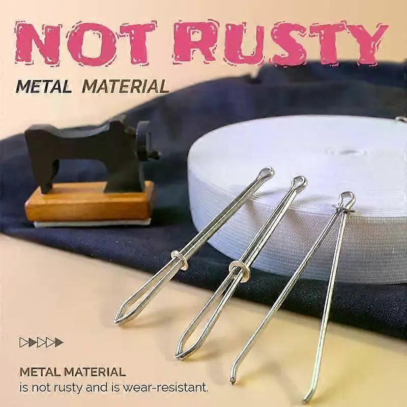 2Pcs DIY Rope Threader Clip Self-locking Tweezers Used for Elastic Bands Sewing Accessories DIY Tool