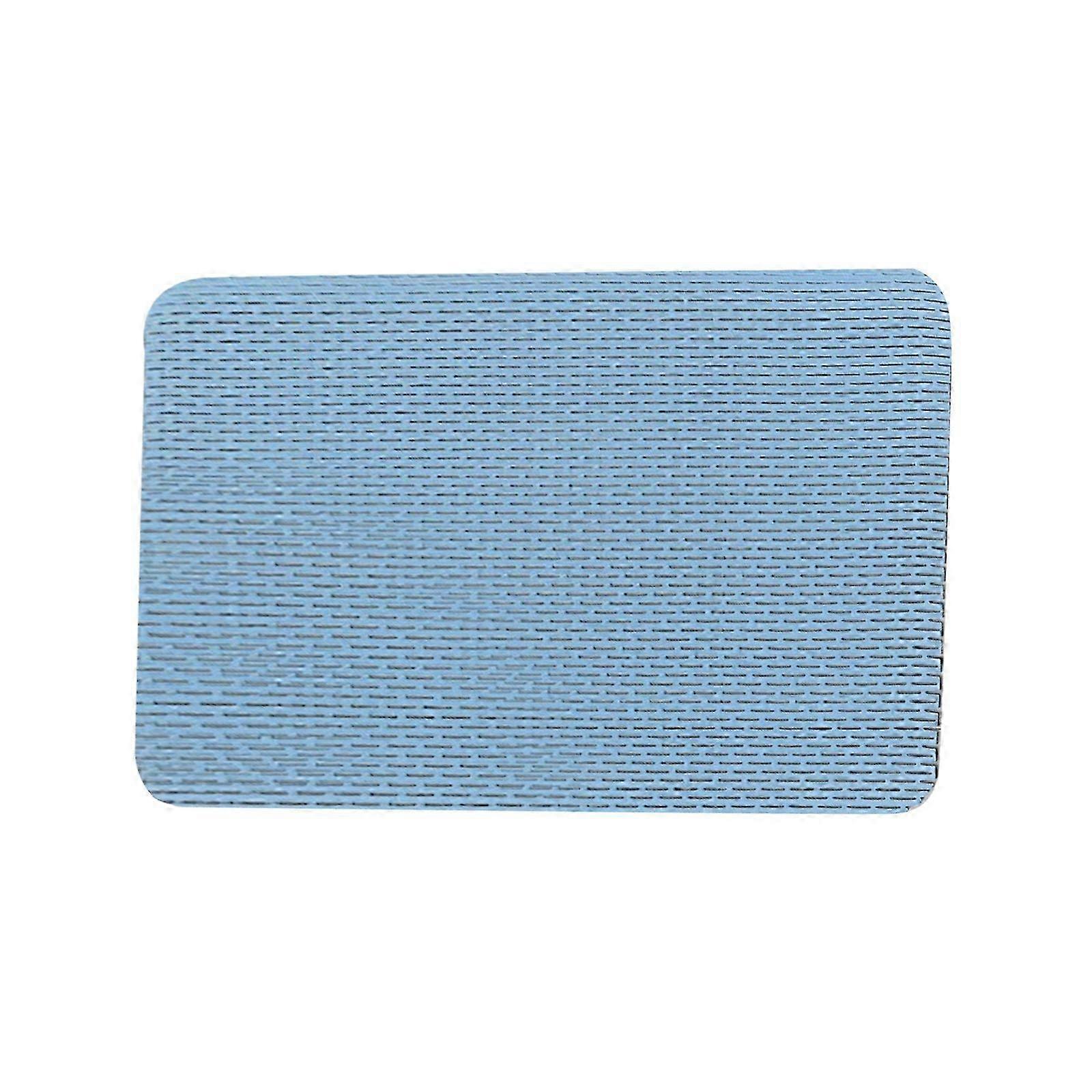 TTMA Bath Mat Slip Resistant PVC Easy to Clean and Mould Proof Provide Secure Footing Shower Mat light blue