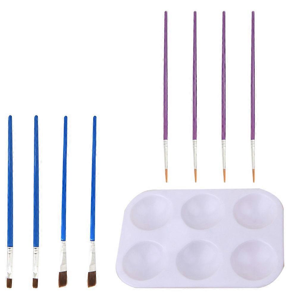 Architectural Model Coloring Brush Set For Professionals In Assorted Color Ideal For DIY Projects 9 Pcs