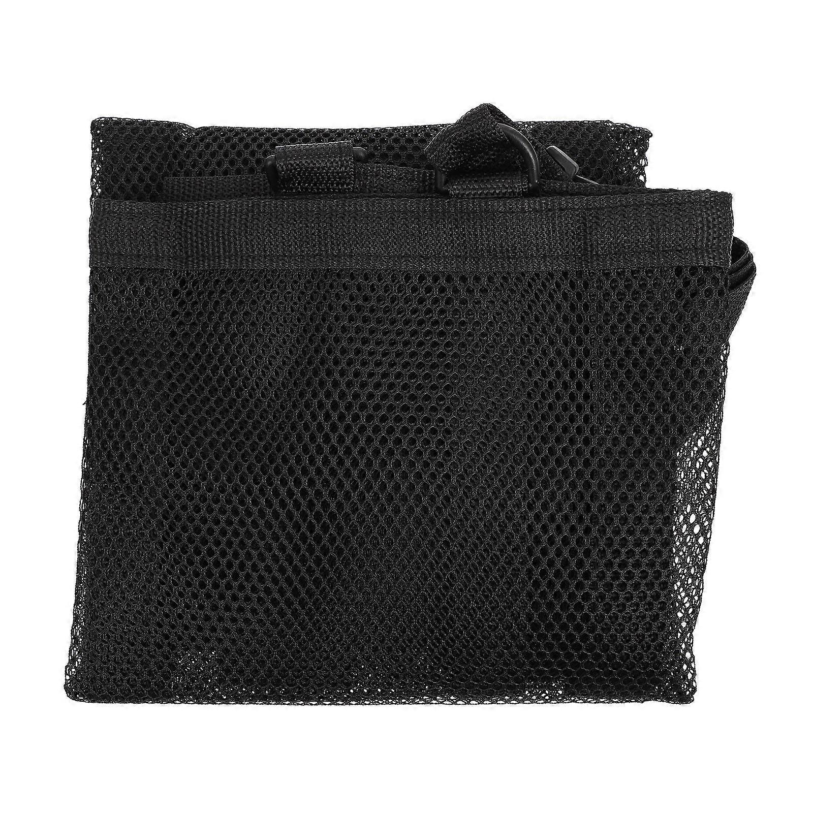 Black Car Ceiling Storage Net Pocket with Double Storage for Easy Separation and Car Use Polyester