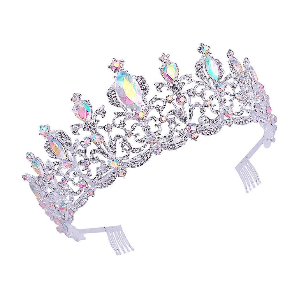 Here's a refined and engaging product description based on your input:
**1pc Elegant Shiny Crown – Luxurious Crystal Wedding Hair Accessory for