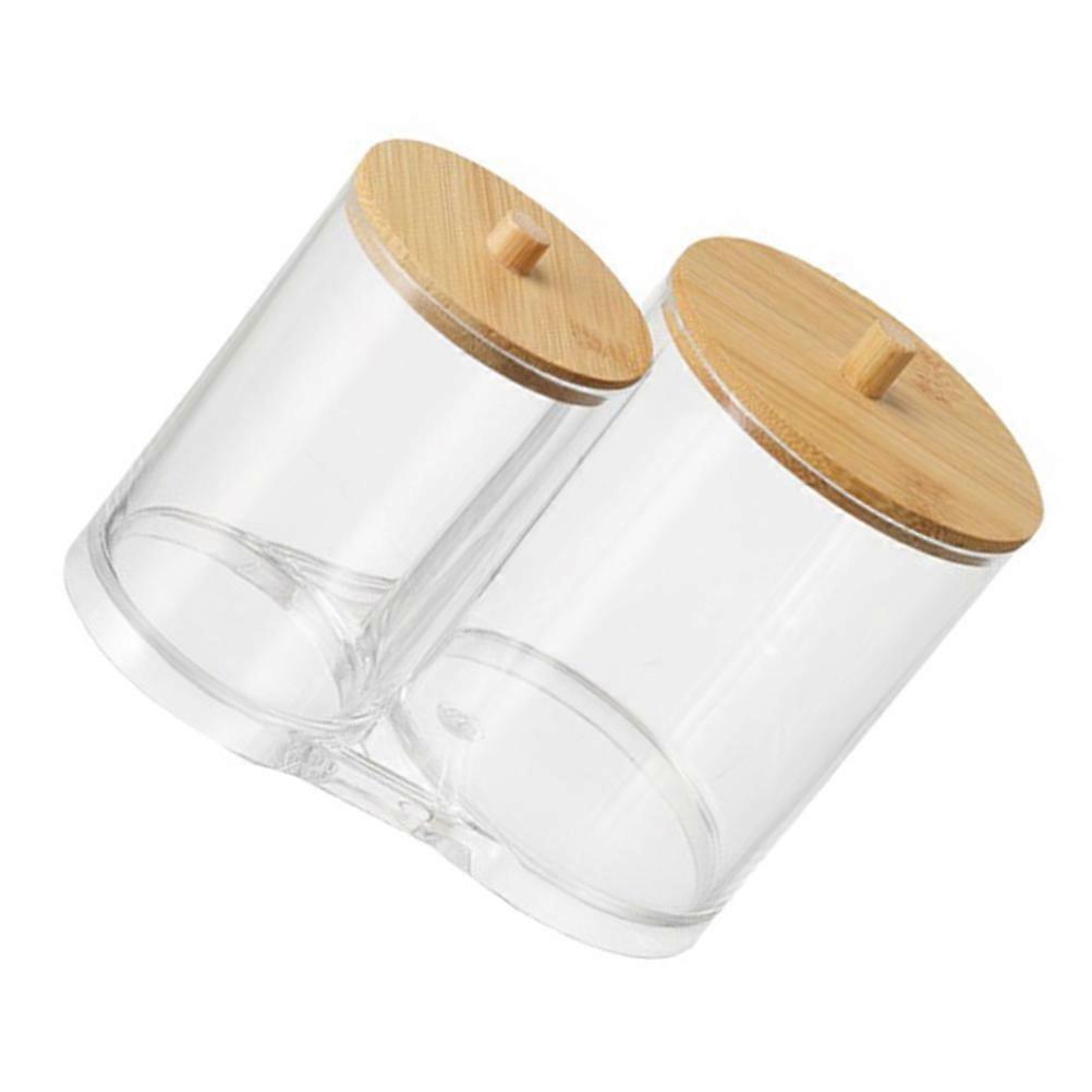Bamboo Lids Storage Rack with Premium Acrylic and Bamboo Material for Home Organization Multi