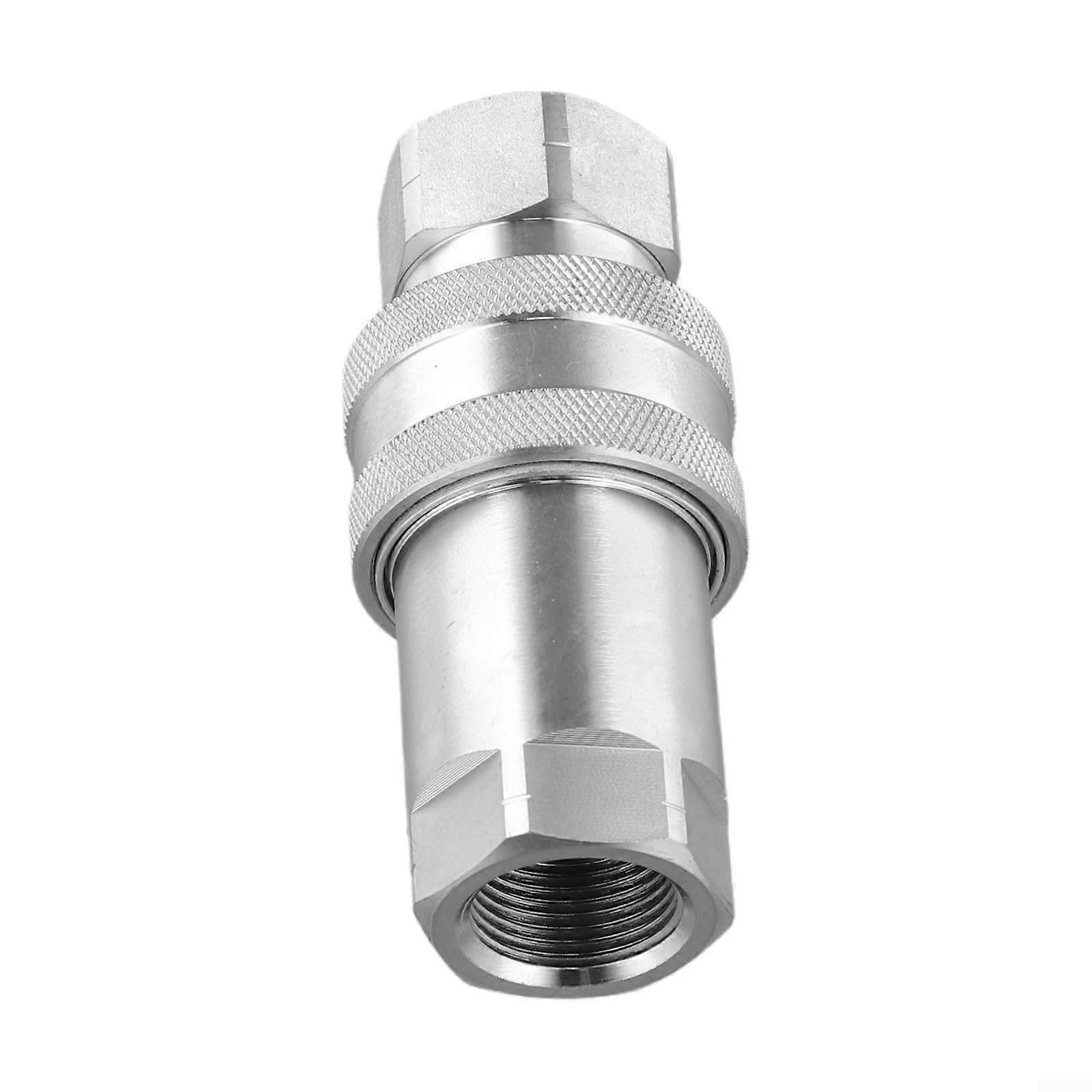 Quick Release Fitting NPT ISO A Hydraulic Connector Stainless Steel Quick Connect Socket NPT-3/4 1/4-3/4 In