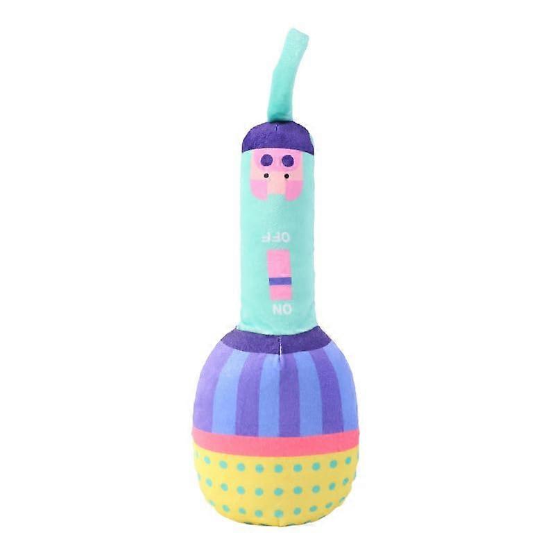 Interactive Dog Toy Microphone, Plush Pet Chew Toy, BB Sound Device, Teething and Dental Care, Soft and Durable (Pig)