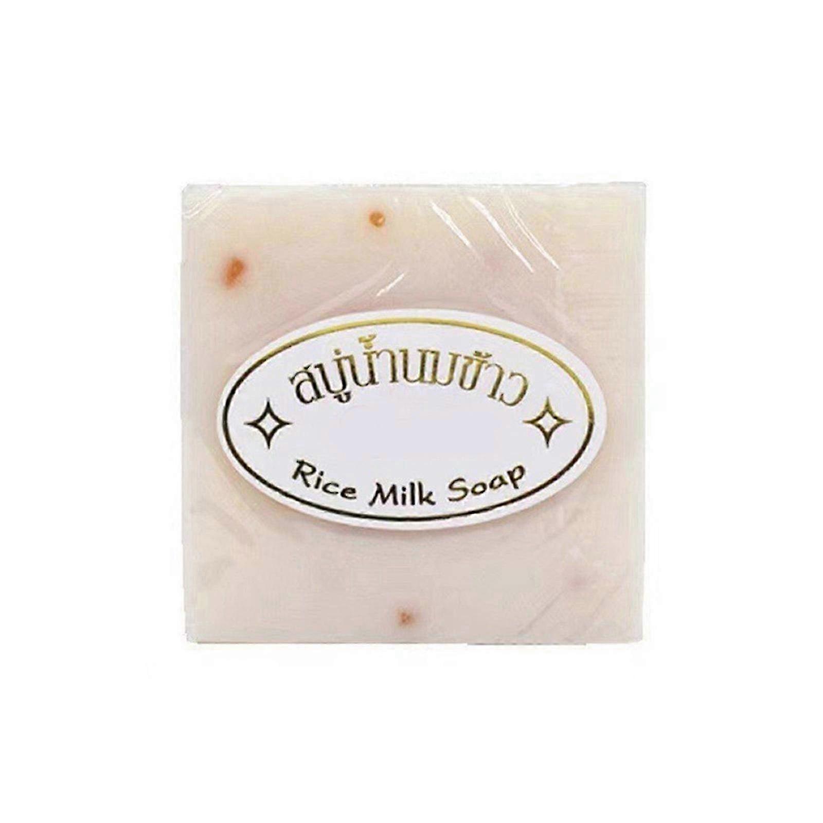 Thai Rice Soap 65g - Oil Control Cleansing Face Wash & Bath Soap for Lasting Fragrance & Refreshing Cleanliness