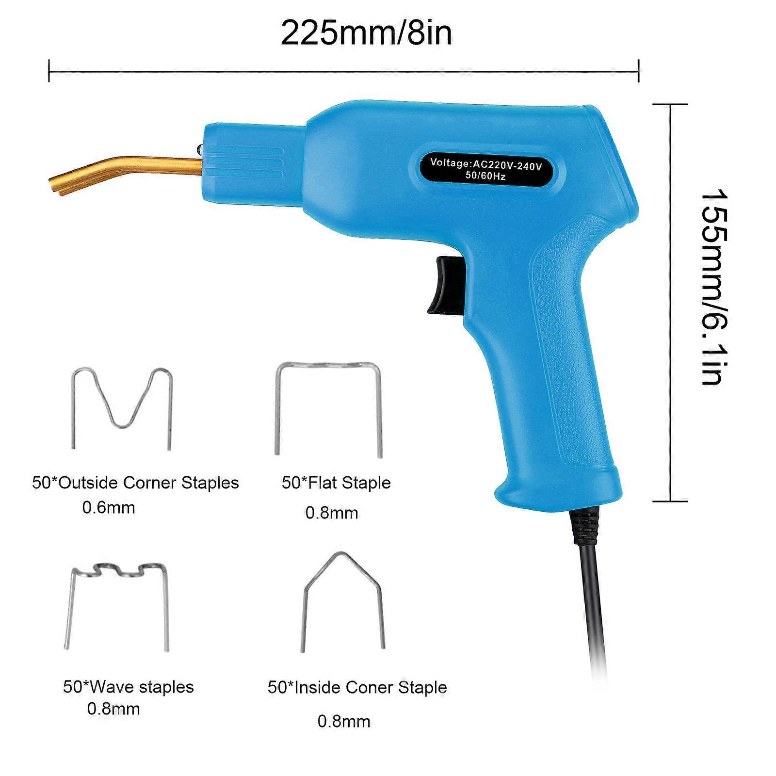 Welding tool for plastic repair with hot staple machine