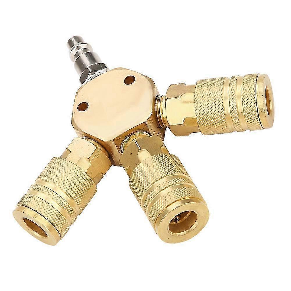 Quick coupling Air Gas Pneumatic T Shape Three Way Tee Connector for Tube Pipe
