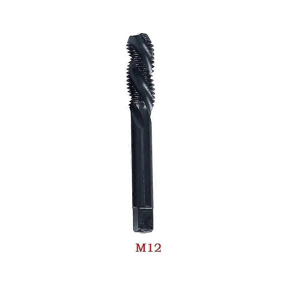1pc HSS Machine Thread Metric Plug Tap Drill Bits M3 M4 M5 M6 M8 M10 M12 Nitriding Spiral Metric Plug Tap Tap Hand Tools~10008