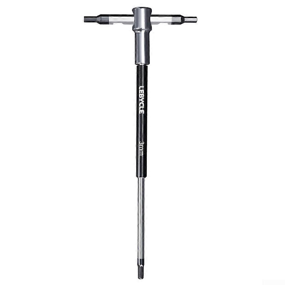 T-Griff Hex Key Tool Set for Bicycles, 9-Piece Metric Wrench Set, Includes 3 mm Size for Efficient Repairs