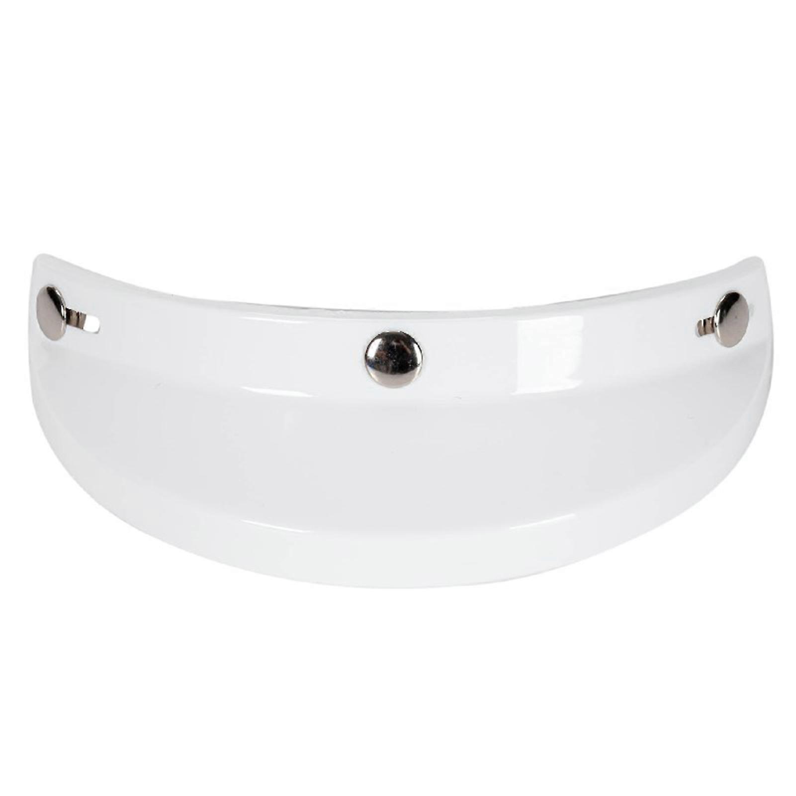 Universal Motorcycle Helmet 3 Snap Button Visor Flip Up Down Open Face Design Wind Protection