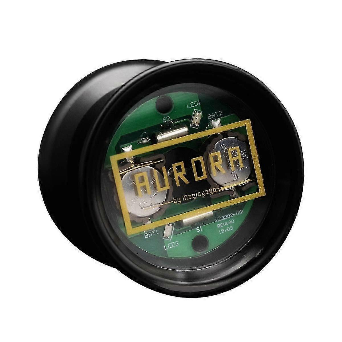 Y02-AURORA LED-legering aluminium högprecisionslager yoyo för nybörjare aluminiumlegering yoyo leksak lång snurr