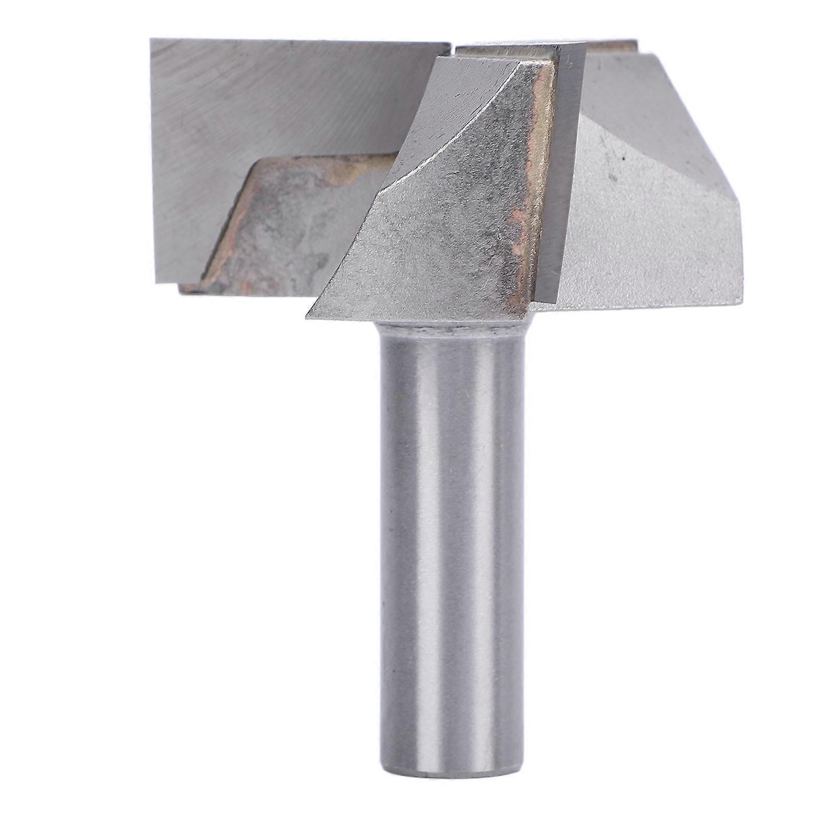3 Flute Carbide Bottoming Router Bit, 12x50 Grooving Tool, Woodworking Milling Cutter for Flat Trimmer Machine