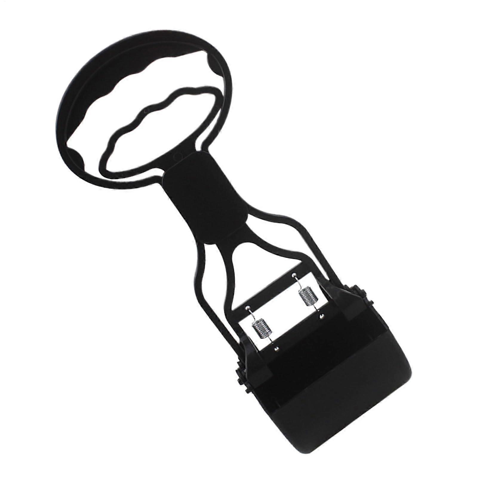 Cat Pooper Scooper - Non-Slip Long Handle Poop Picker Tool for Kittens and Cats, Ideal for Yard, Garden, and Apartment, Black