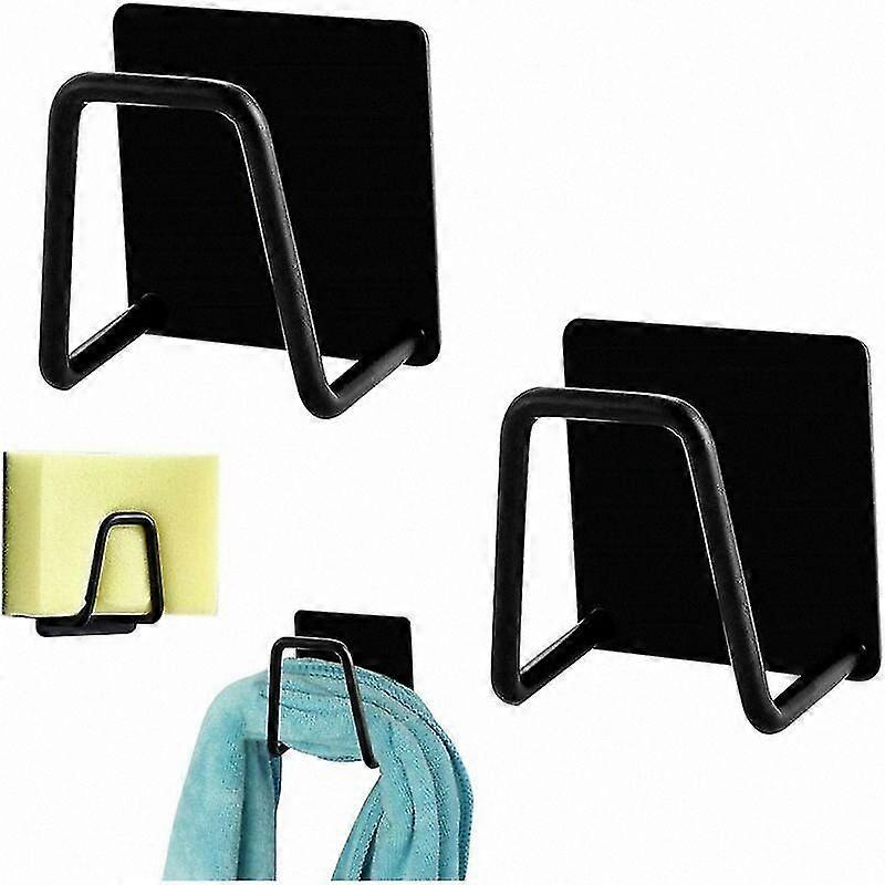 2-Pack Quick-Drying Sponge Holder, Self-Adhesive Rustproof Organizer for Kitchen, Bathroom, and Home Use