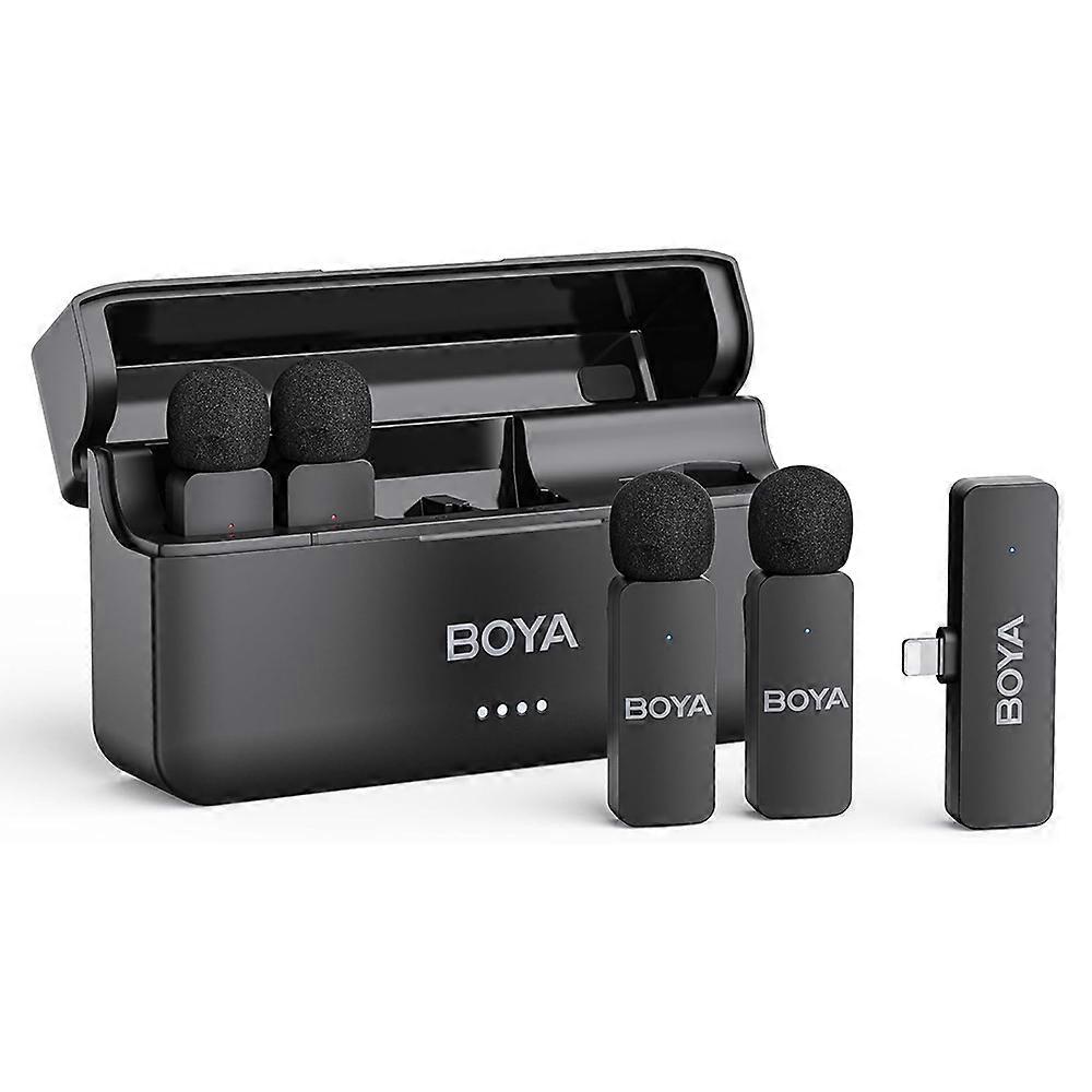 BOYA BY-V4D 4-Channel Wireless Lavalier Microphone Omnidirectional Video Recording Interviews