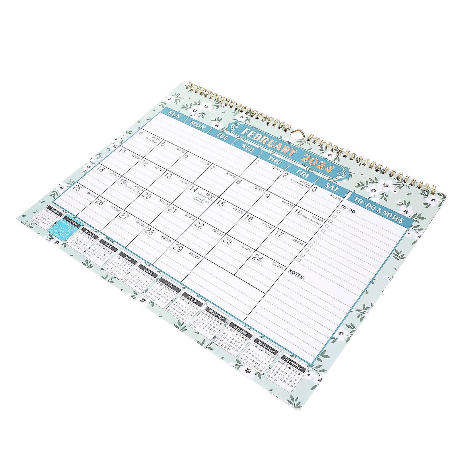 Wall Calendar Monthly Planner for Appointments and Holidays – Space Saving Hanging Design for Office or Home Use, Smooth Surface for Easy Writing