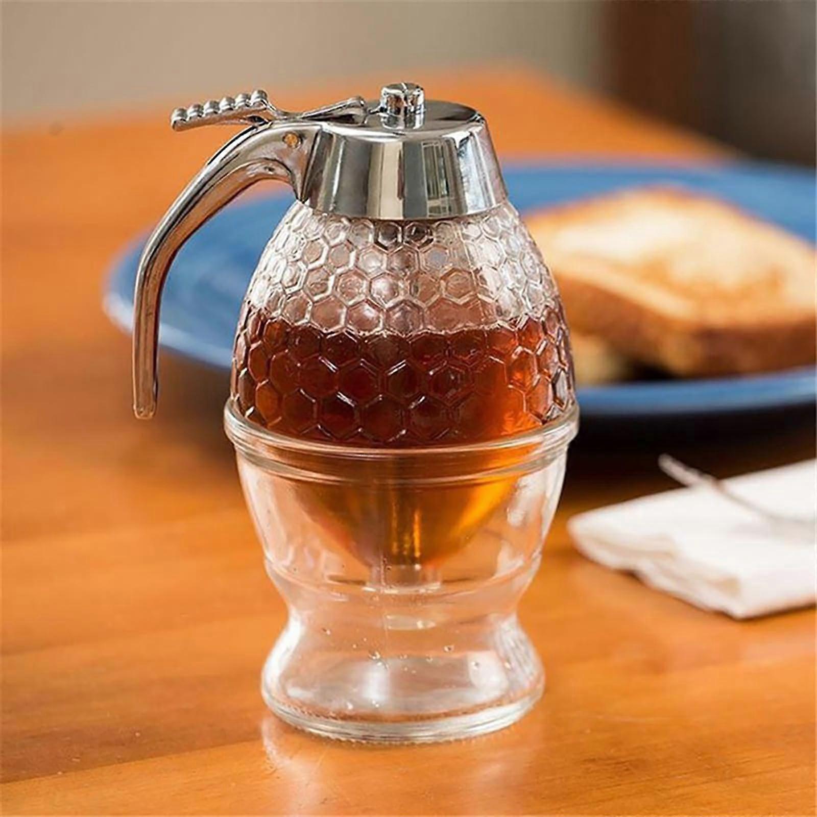 200ml Honey Dispenser drip , Honey jar, Syrup Dispenser, Honey Pot, Honey Container(Acrylic)(Small) 1