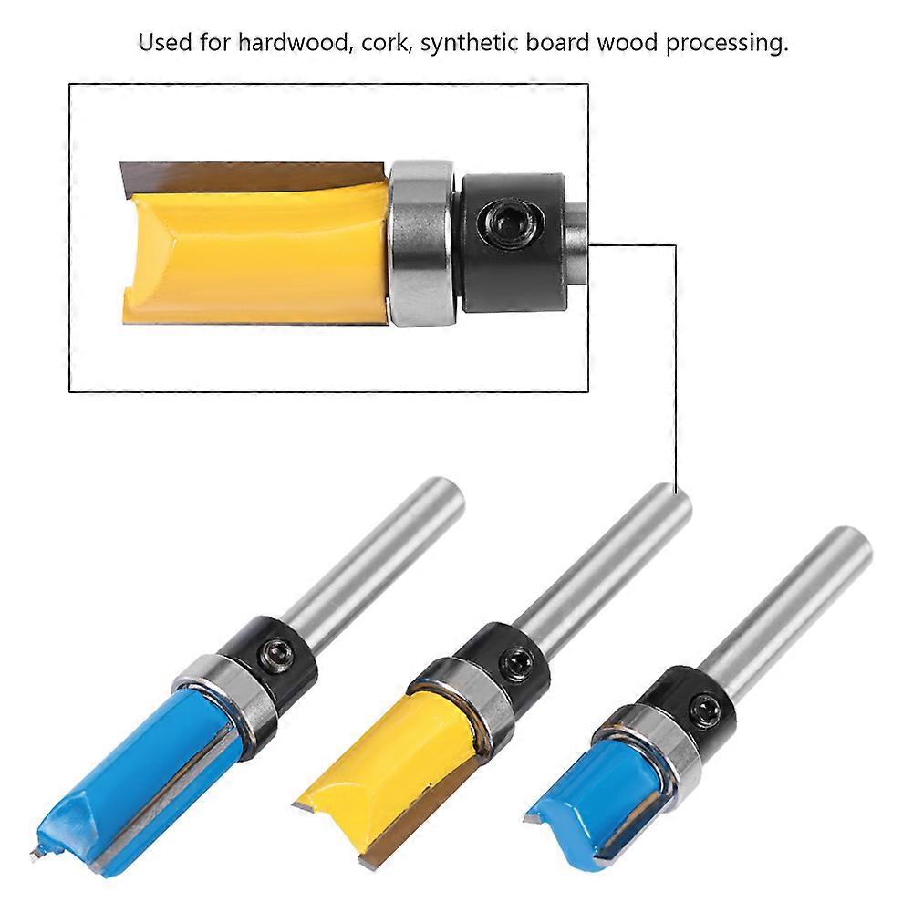 3pcs 1/4" Shank Woodworking Router Bits Cutter Milling Set