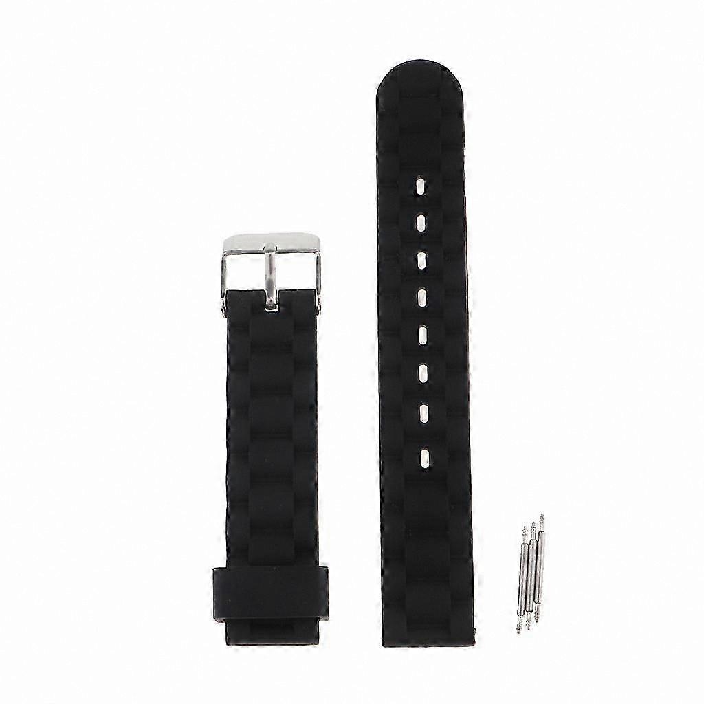 Replacement Watch Strap Soft Gel Rubber Band for Watches 16mm Width