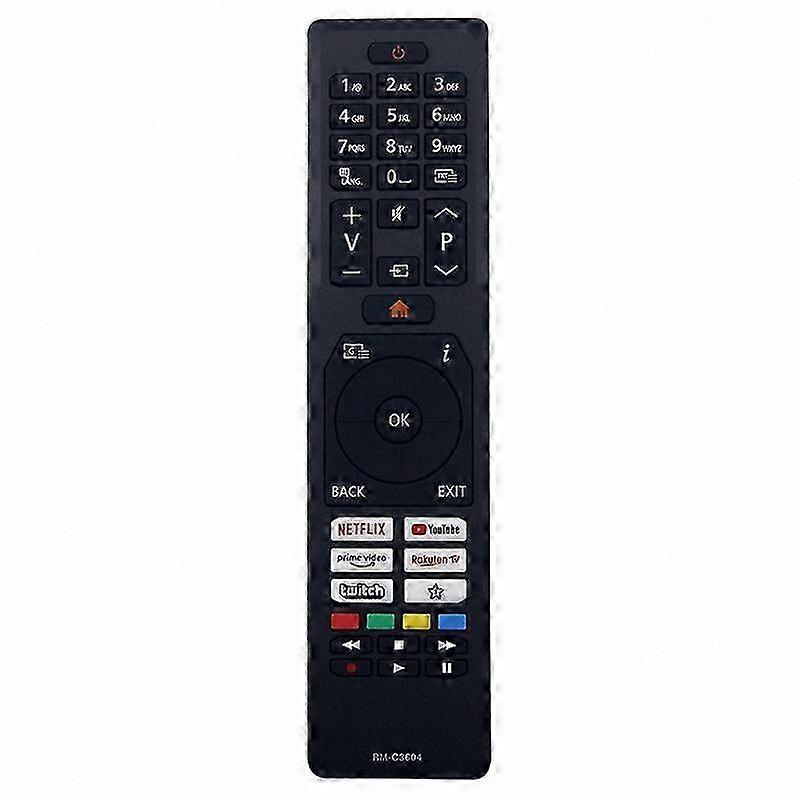 Infrared Remote Control for TVs - Ergonomic Design Compatible with JVC Televisions, Replacement for RM-C3604 Model