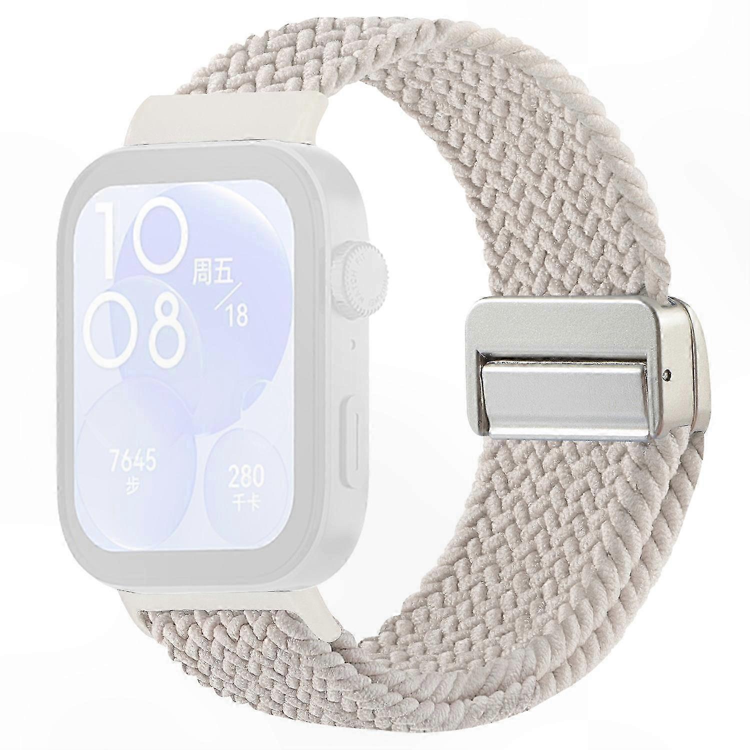 Magnetic Nylon Strap for Smartwatch Fit 4 Pro/4/3, Compatible with Meta Devices